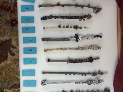 Magic crystal wands