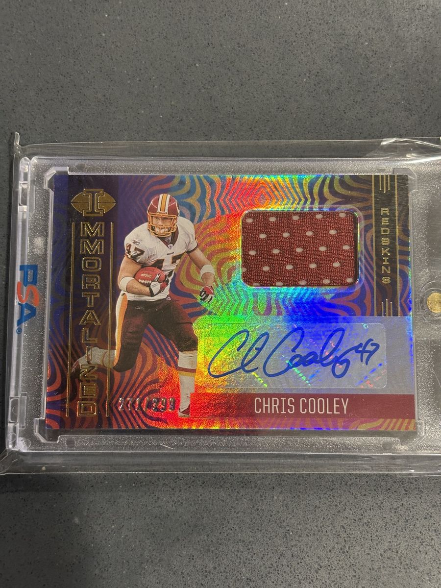 Chris Cooley Commanders Autograph /299 &