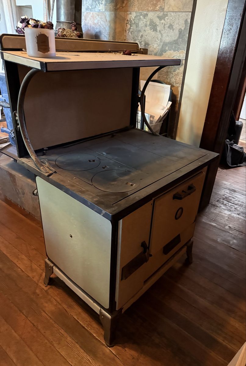 Vintage Wood-Burning Cook Stove - Classic Design, Functional Decor