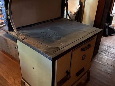 Vintage Wood-Burning Cook Stove - Classic Design, Functional Decor