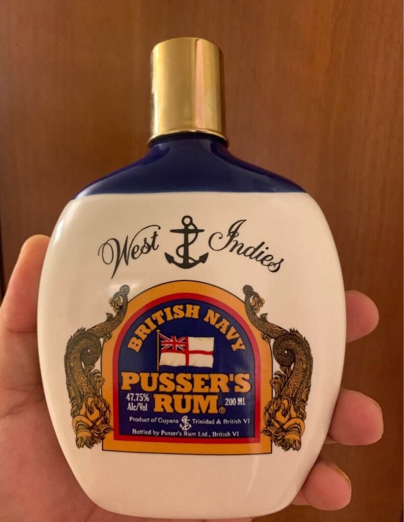 Vintage Rum Porcelain Bottle