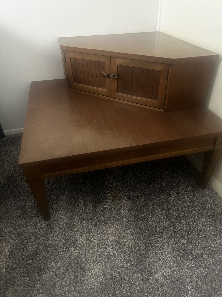 MCM Large Corner End Table
