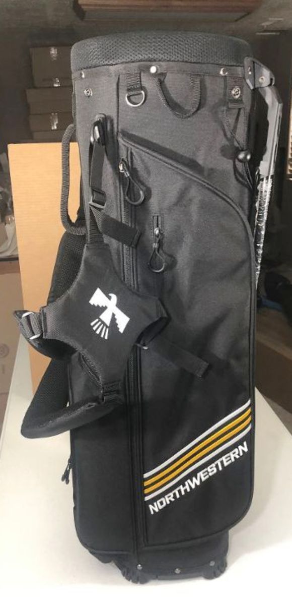 SL2 Air Walker Golf Bag w/ Northwestern Thunderbird Logo in Onyx Black, Navy Blue or Midnight Grey - NIB