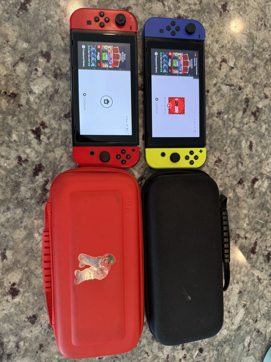 Two Nintendo Switches