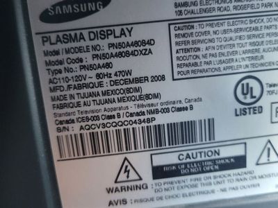 55 in Samsung Big Screen TV still works great.