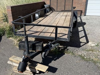Utility Trailer – Solid Steel Frame with Ramp Gate