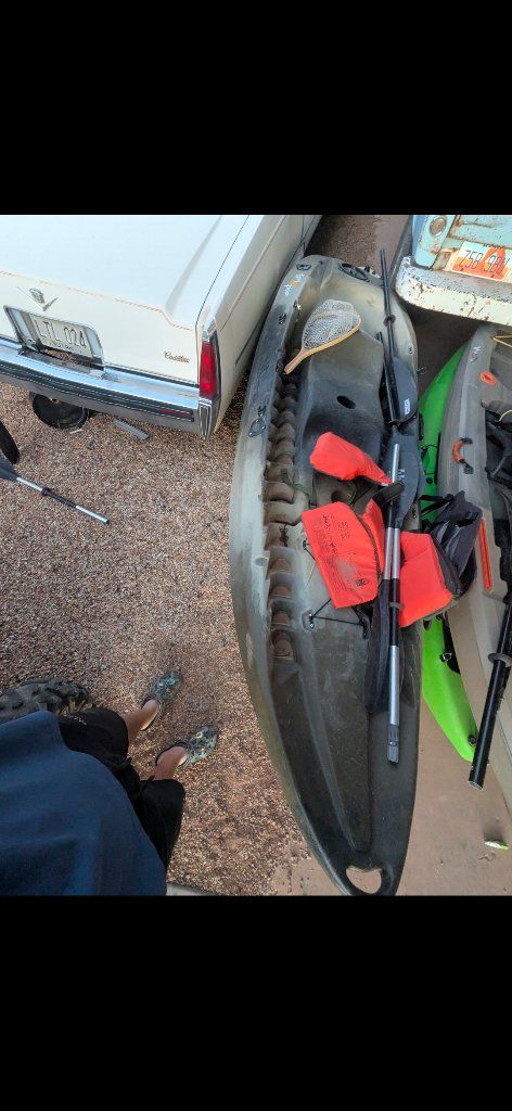 Fishing kayak and gear