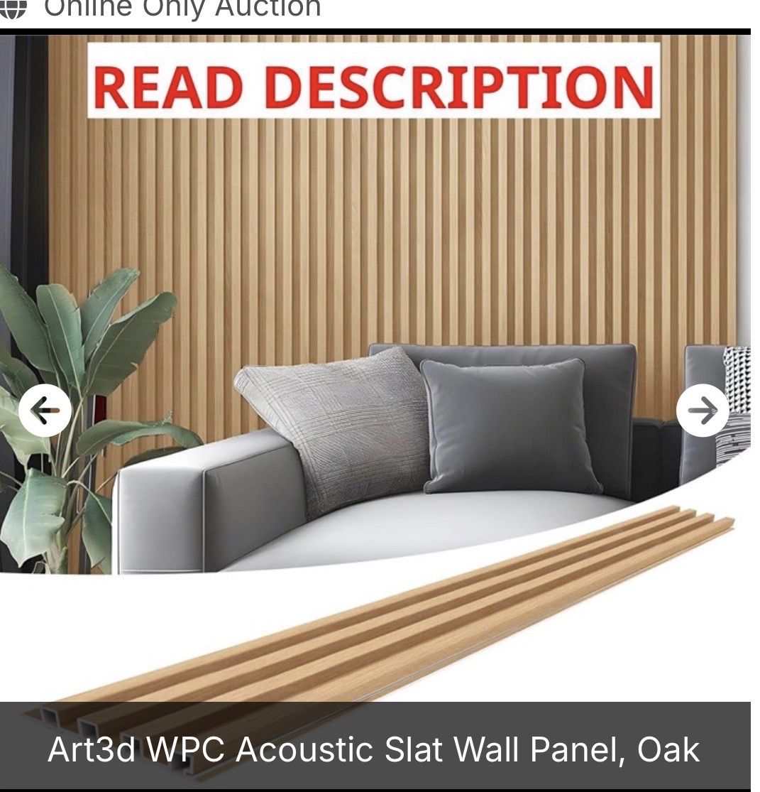 Art3d WPC accoustic Slatwall Panel Oak