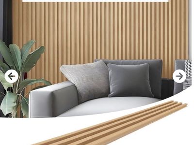 Art3d WPC accoustic Slatwall Panel Oak