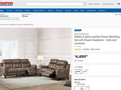 Leather Power Reclining Sofa + Loveseat – NEED GONE BY SUNDAY