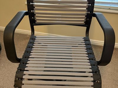 Black Bungee Cord Office Chair with Armrests - Swivel and Casters