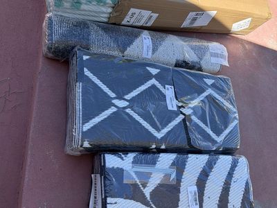 Outdoor rug, patio covers pool flooring multiple sizes