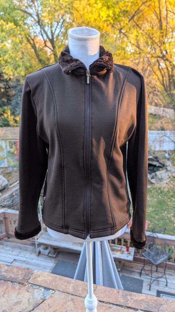 Wooly Bully Wear Brown Zip Jacket - Sz M  READ- Sm