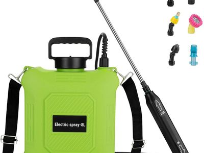 NEW Battery Powered Sprayer 2 Gallon, Backpack Electric, USB Rechargeable Handle, Retractable Wand, 6 Mist Nozzles