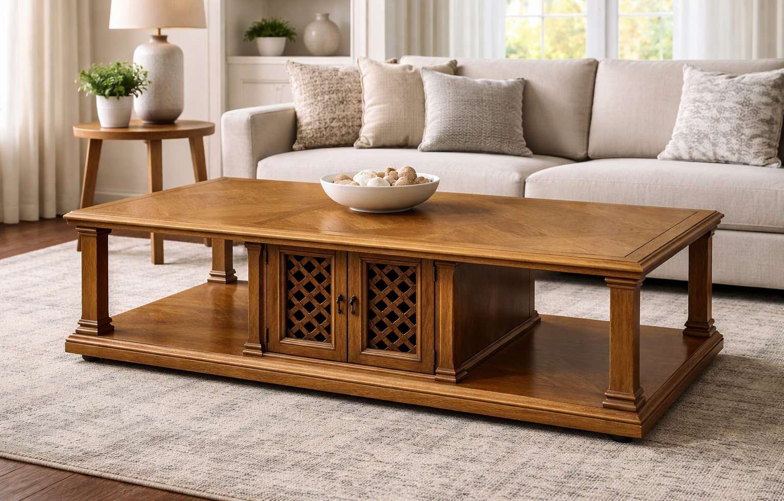 Coffee Table - Solid Wood Construction (vintage - Drexel Heritage “Esperanto” collection)