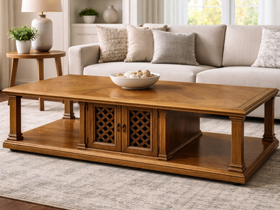 Coffee Table - Solid Wood Construction (vintage - Drexel Heritage “Esperanto” collection)