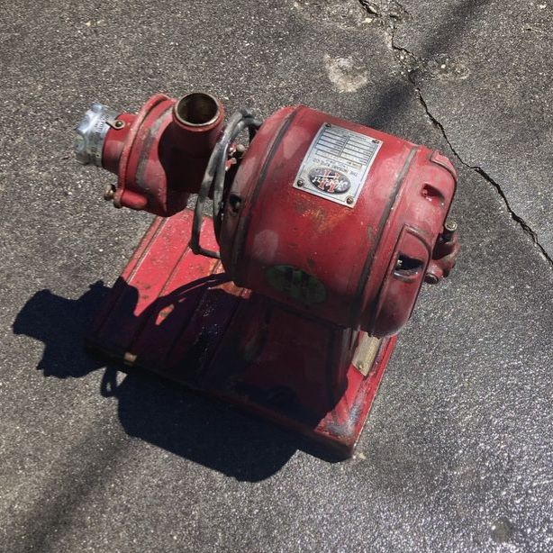 Vintage Hobart Manufacturing Co. Meat Grinder/Grain/Coffee- Industrial Grade, Heavy Duty, Red - Motor Only