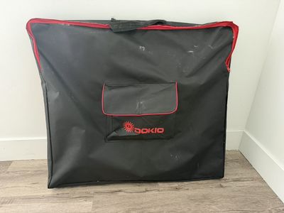 DOKIO 100W 12V Portable Foldable Solar Panel Kit with Charge Controller, Used