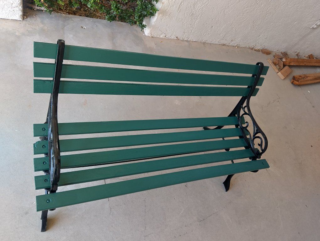 Antique cast iron Park bench