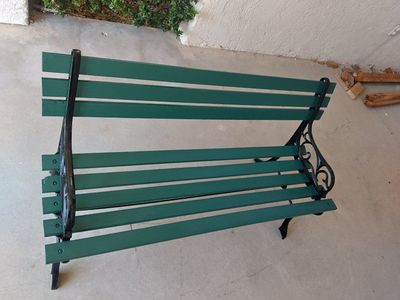Antique cast iron Park bench
