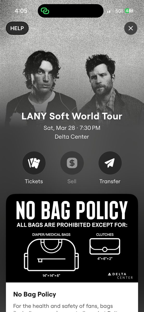LANY Pit Ticket Salt Lake City $200 OBO