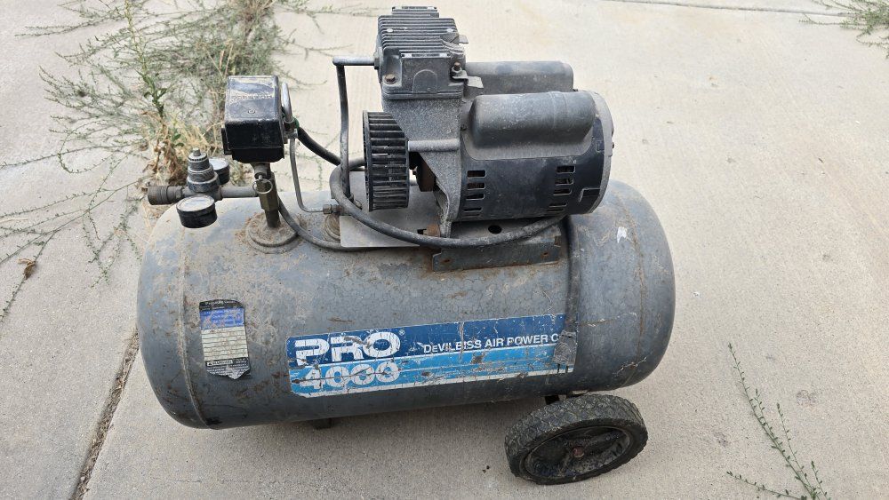 DeVilbiss Pro 4000 Portable Air Compressor with Tank and Wheels