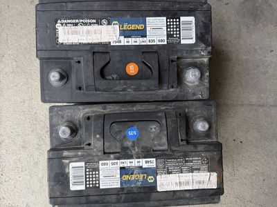 Two NAPA Legend H6 Car Batteries – $120 for Both