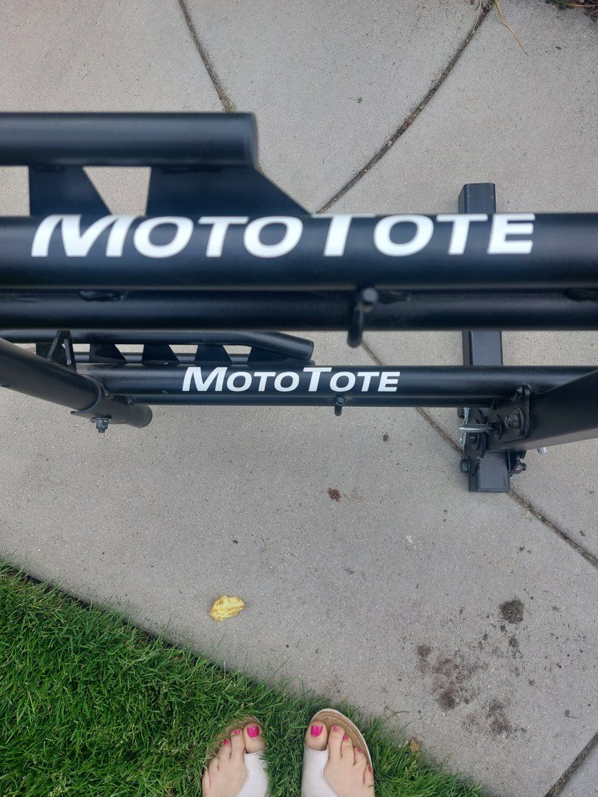 MotoTote Mini Dual Heavy-Duty Bicycle Rack for E-Bikes - 350 lbs capacity, Folding