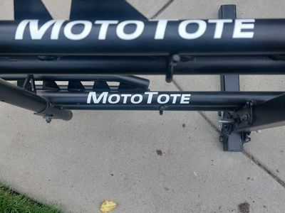 MotoTote Mini Dual Heavy-Duty Bicycle Rack for E-Bikes - 350 lbs capacity, Folding