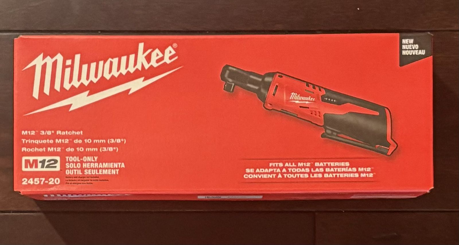 NEW Milwaukee M12 12V Lithium-Ion Cordless 3/8 in. Ratchet (Tool-Only)