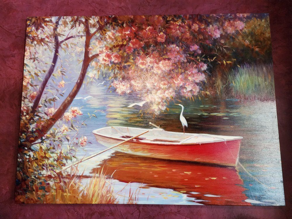 Canoe, bird picture