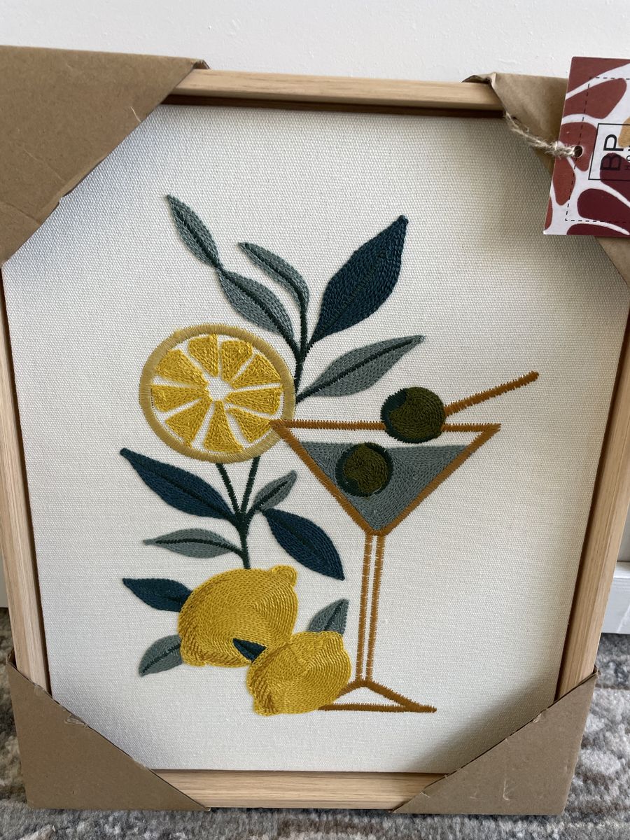 New Home Textile 12 X15 In Embroidery Woven Art