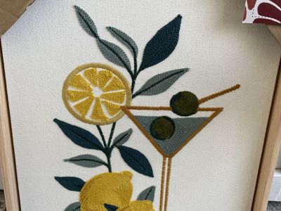 New Home Textile 12 X15 In Embroidery Woven Art