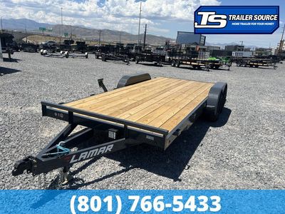 7x20 Lamar CE Flatbed Car Hauler Trailer - 7K GVWR -