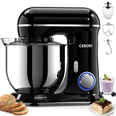 CEBORY 3-IN-1 Stand Mixer, 6.5 QT
