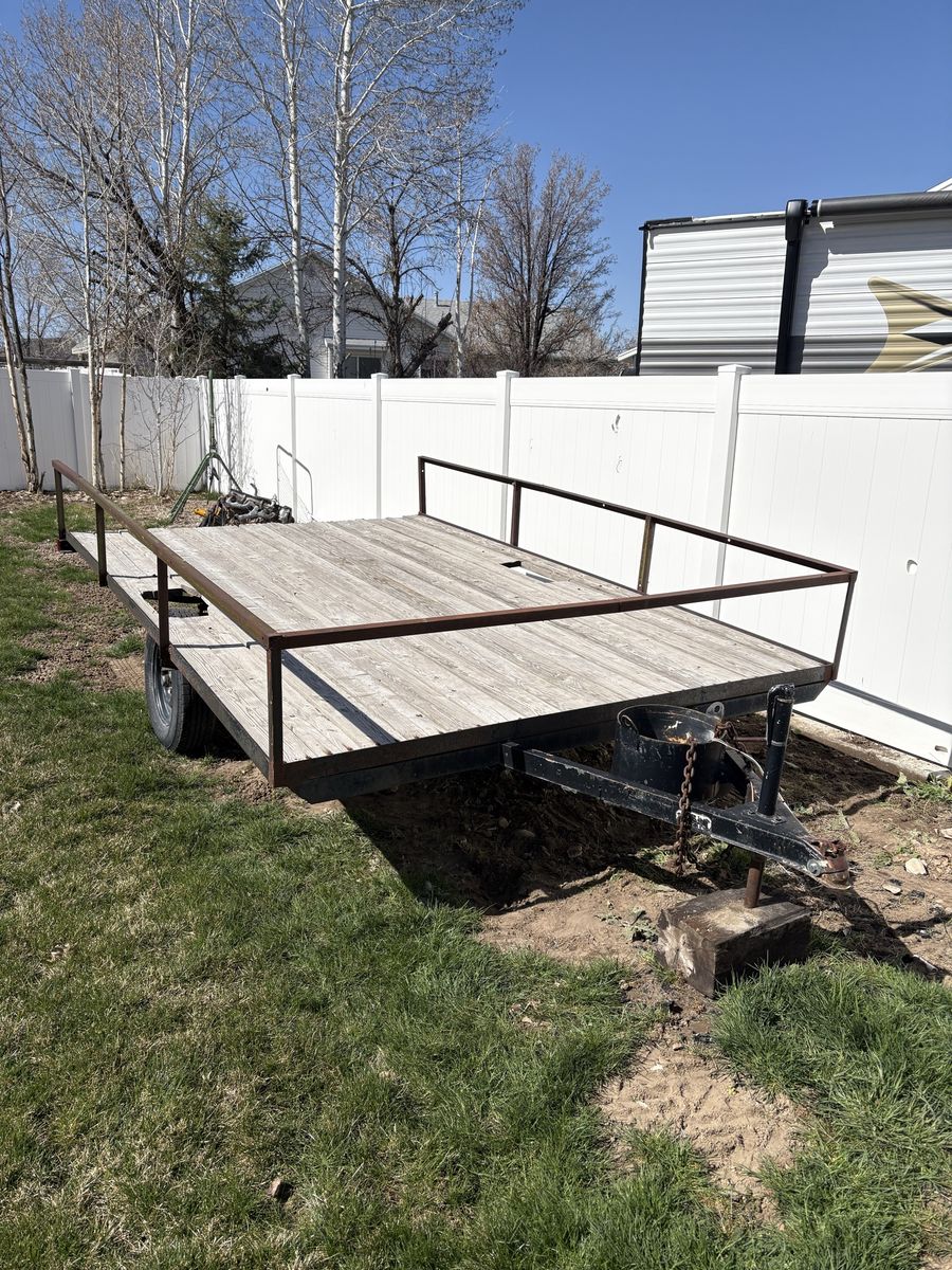 8x12 Utility Trailer with Working Lights & Ramps - Low Miles on 2-Year-Old Tires