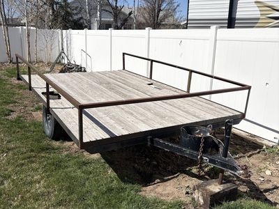8x12 Utility Trailer with Working Lights & Ramps - Low Miles on 2-Year-Old Tires