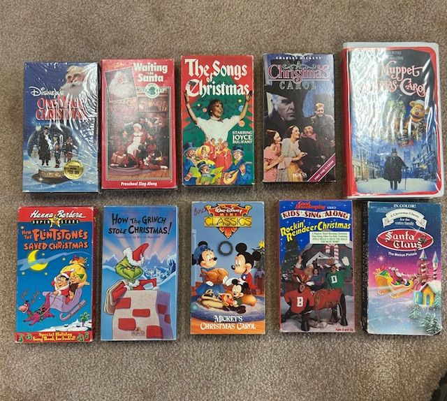 VHS tapes - Holiday, Children, lots of Disney