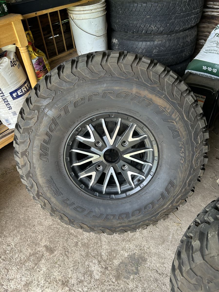 UTV tires and Rims. BF Goodrich Mud-Terrain. 32-10R-14