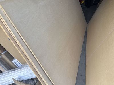 5 sheets of 1/2 Maple Plywood