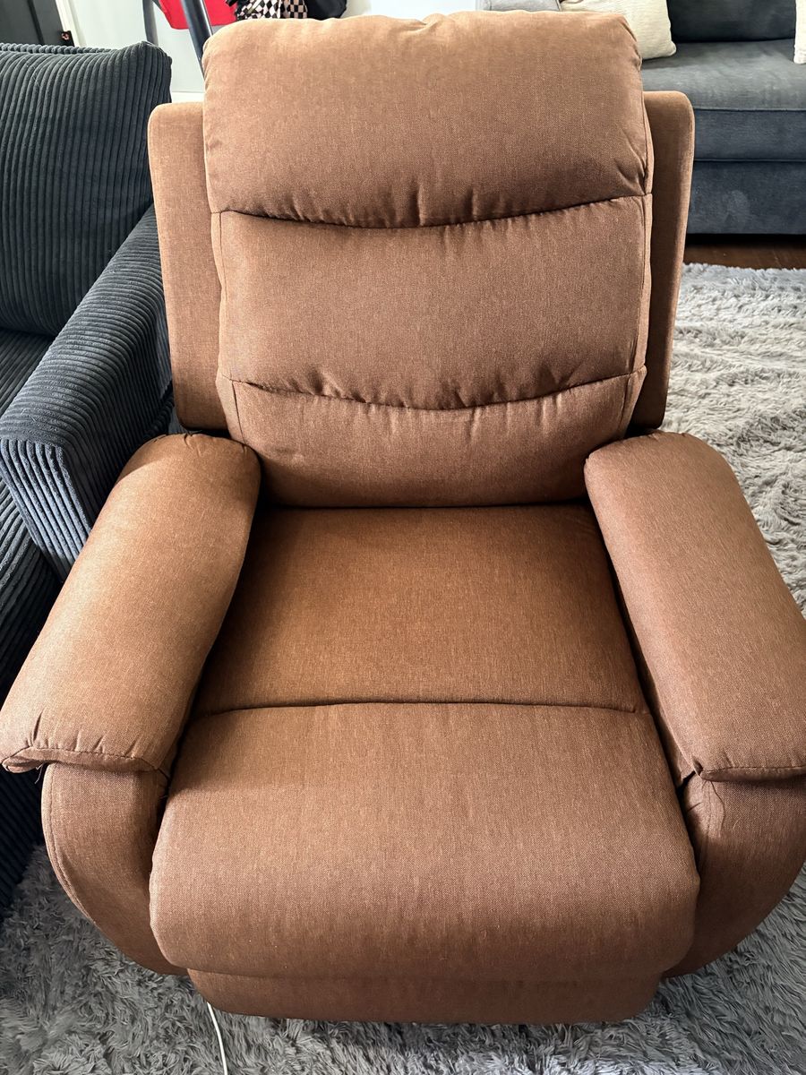 Brand new Brown Fabric Power Lift Recliner Chair