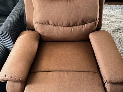 Brand new Brown Fabric Power Lift Recliner Chair