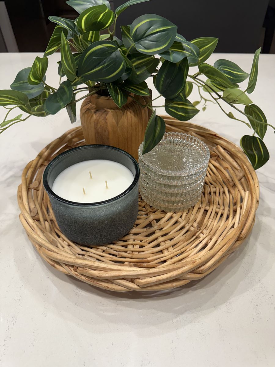 Round Woven Wicker Basket