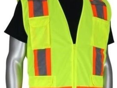 5pk XL Hi Visibility Work Vest