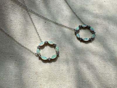 Australian Opal 925 Silver necklaces