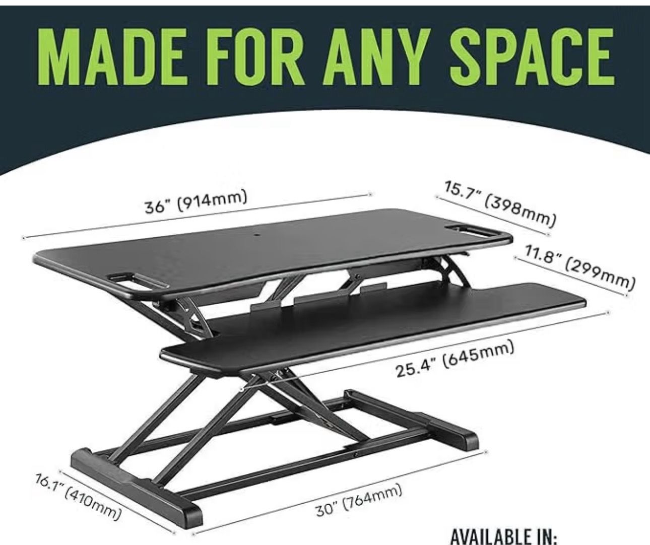 Desk top standind