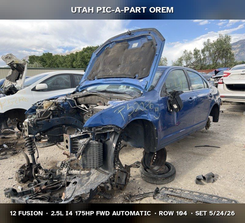 2012 Ford Fusion Parts - UTPAP Orem