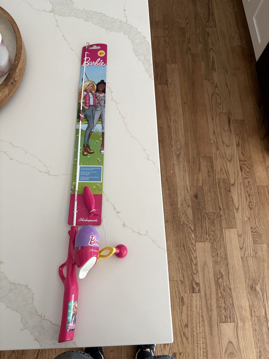 Kids Barbie fishing pole
