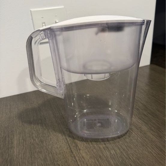 Brita Water Filter Pitcher (Clear/White) - Stream Large 10-Cup Capacity - With Filters