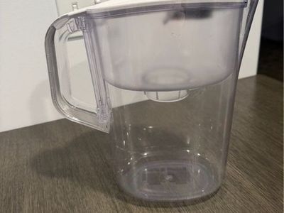 Brita Water Filter Pitcher (Clear/White) - Stream Large 10-Cup Capacity - With Filters